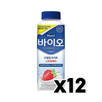  매일 바이오 드링킹요거트 스트로베리 유산균음료 250ml x 12개