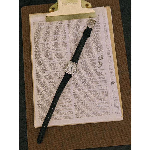 헥사 클래식 레더 와치 - Black