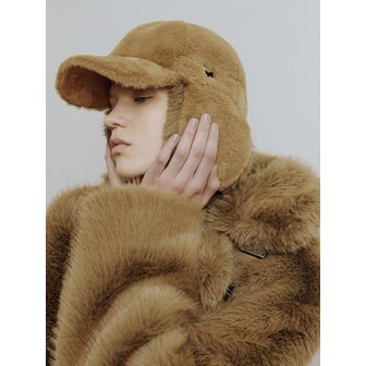 몰리올리 KAP Ear Flap Cap [Tobacco Brown]