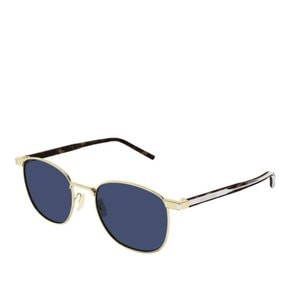 [해외배송] 생로랑 공용 선글라스 SL 747 005 GOLD CRYSTAL BLUE 51