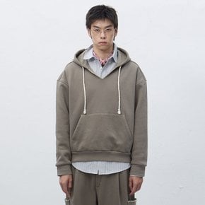UNISEX 스티치 브이넥 스웻 후드티 [GREY] / SBE4U51013-MAN