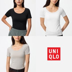UNIQLO 유니클로 히트텍 U넥 티셔츠