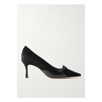 마놀로블라닉 모르코우 스웨이드 가죽 펌프스 70mm 블랙 1647597351896871