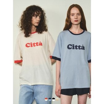 시타 Retro Citta Logo Overfit Ringer T-shirt_CTT320(4Color)