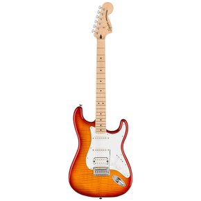 Squier by Fender Affinity Stratocaster FMT HSS, Maple Fingerboard, White Pickguard, Sienna