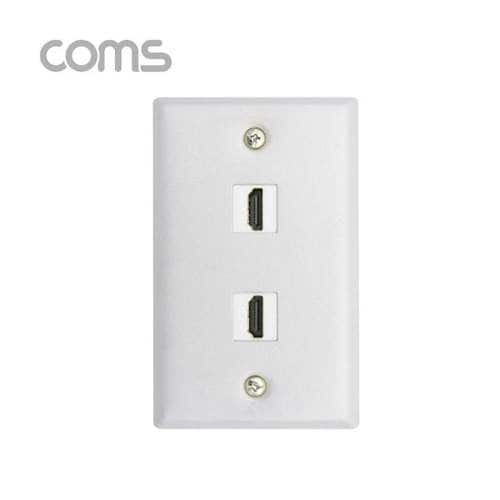 Coms HDMI (FF) 월 플레이트 2Port Wall Plate