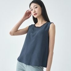 지센 (2컬러) 린넨라이크 슬리브리스 블라우스 LCWSO325