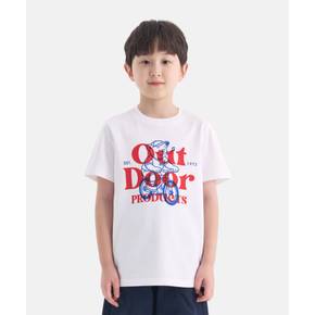 [본사]그래픽 반팔티셔츠 (오프 화이트) OD262ISS05_OWH
