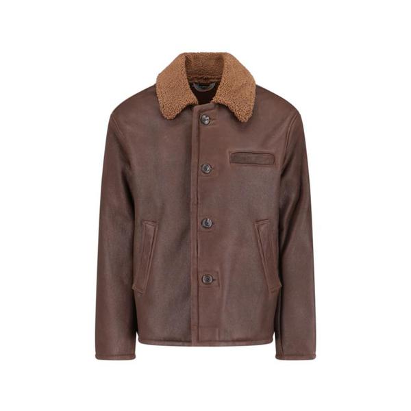 아워레가시 가죽 자켓 M4249AR RUSTIC GRAIN BROWN SHEARLING