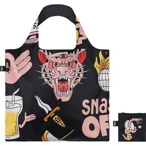 LOQI 로키- 에코백 SN.TB.R SNASK Tiger Snake Beer Black Recycled Bag 후리-