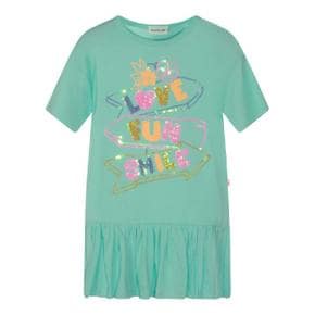 BILLIEBLUSH U2183476G Turchese TURQUOISE COTTON DRESS