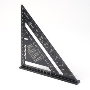 스틸 삼각자 각도자 목공용 직각자 알루미늄자 18cm_WAC69A9