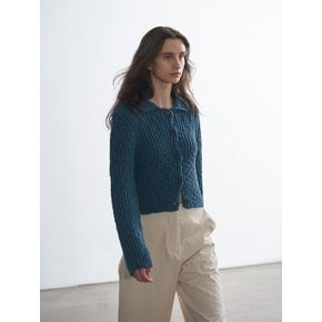 LUTZ KNIT OUTER (PEACOCK BLUE)