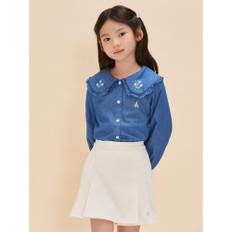 [20%OFF][BEANPOLE KIDS] 여아 칼라 포인트 데님 셔츠  블루 (BI4864G01P)