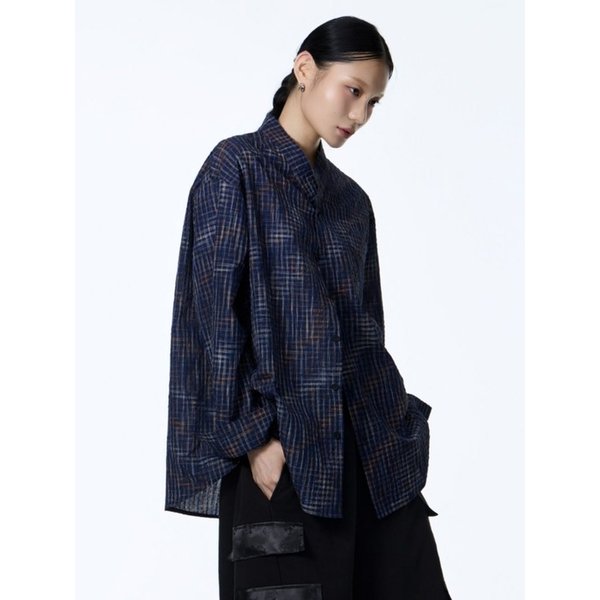 Check Shirt Light (Navy)