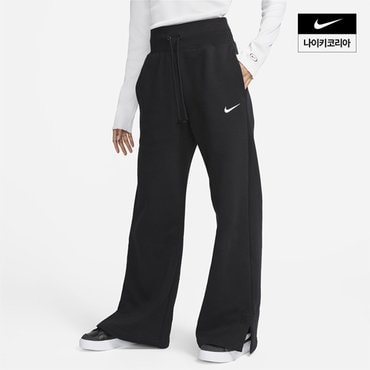 나이키 우먼스 나이키 스포츠웨어 피닉스 하이웨이스트 와이드 플리스 팬츠 NIKE DQ5616-010