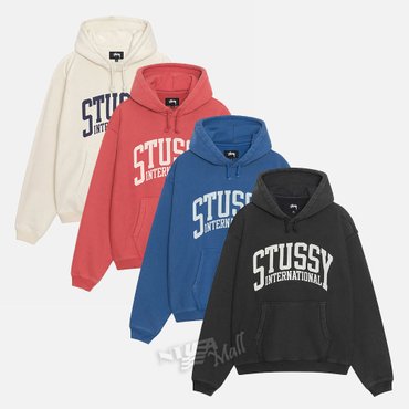  스투시 릴렉스 인터네셔널 후드티 4컬러 STUSSY RELAXED HOODIE INTERNATIONAL