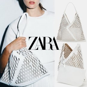 [국내배송 정품] ZARA 자라 컷아웃 레더 쇼퍼백 여성 토트백 숄더백