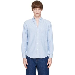 메르츠 비 슈바넨 블루 버튼다운 코튼 옥스포드 셔츠 SHIRT19OX.6701.3 6701 light blue / wh