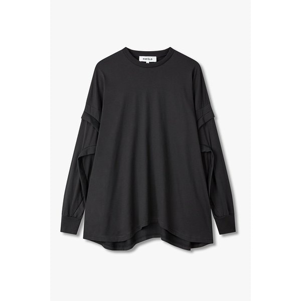 커브드 심 롱 슬리브 티셔츠 EN15108012000