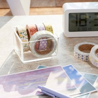 JAJU 투명 깔끔 아크릴 수납함 8.2x8.2x5cm J52N903105800