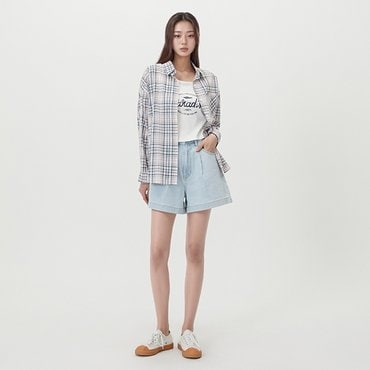 LAP 원턱 A라인 3부쇼츠 AR2DP581
