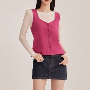 [최초가 109,900원]하프밀라노 니트 뷔스티에