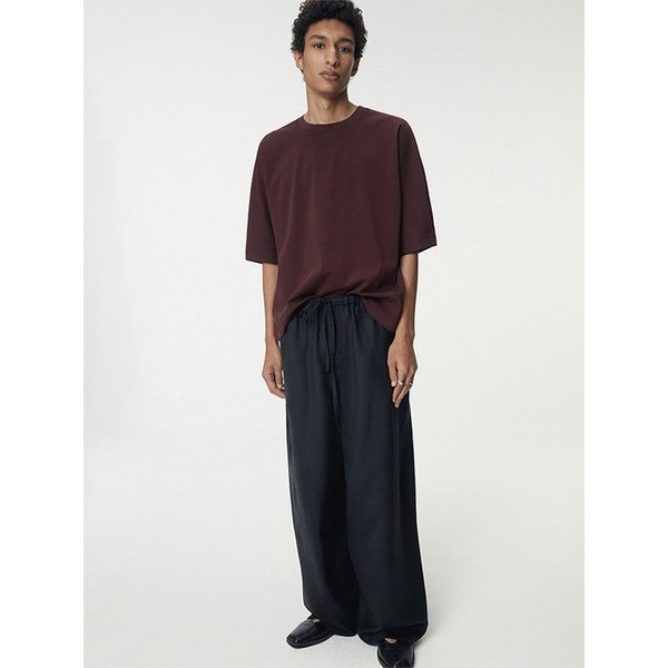 Dolman Sleeve Oversized T Shirts_Burgundy