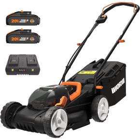 영국 웍스 잔디깎는기계 WORX 36V40V MAX 34cm Cordless Lawn Mower WG779E Push Cutting Height