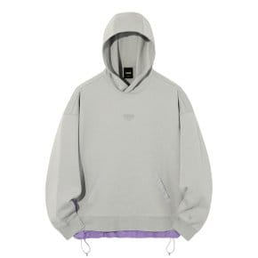 유니 SIDE WOVEN MIX HOODIE  GREY  _P368524316