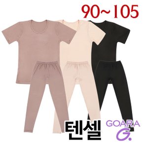 부드러운 텐셀 여성 반팔내의 상하의세트(9602_9601)90~105