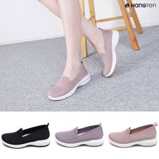 NS홈쇼핑 행텐 HT-363 여성용 펄니트스니커즈 슬립온 운동화 단화 컴포트화..