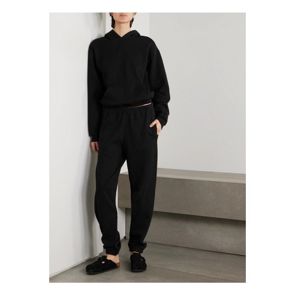 스킴스 코튼 혼방 플리스 트랙 팬츠 오닉스 블랙 1647597359672790