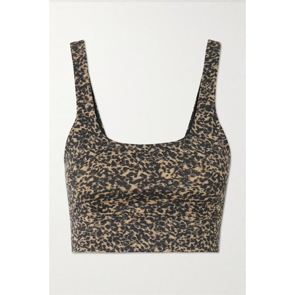 발리 코리 레오파드 프린트 프리소프트 저지 스포츠 브라 46376663162924513