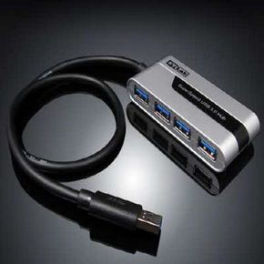 무전원 일체형약 지원/케이블 USB3.0 4포트 허브U-760 USB3.0 5Gbps 0.48m