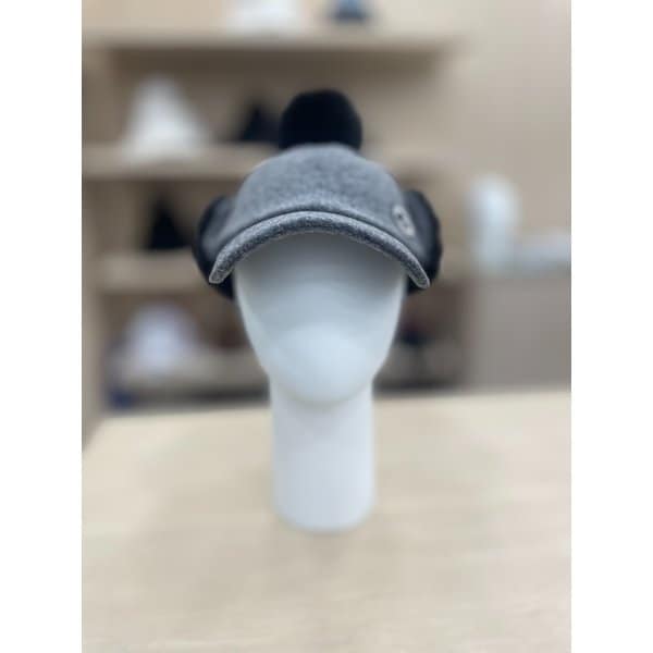 [여주점] 여성 퍼 방울 귀달이 방한 캡 GP422LCPO1 GREY