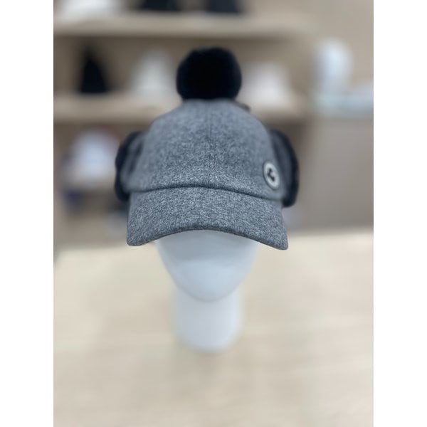 [여주점] 여성 퍼 방울 귀달이 방한 캡 GP422LCPO1 GREY