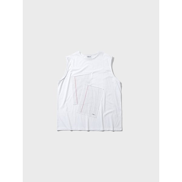 Notebook Patch Sleeveless - White
