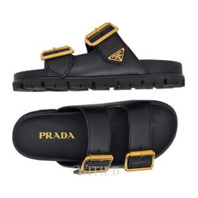 [시흥점] (쇼핑백동봉)[PRADA] 스트랩 슬라이드 슬리퍼 1XX692 3LEM F0002