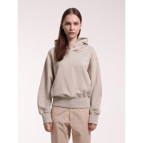 Hoodie sweat shirt in beige