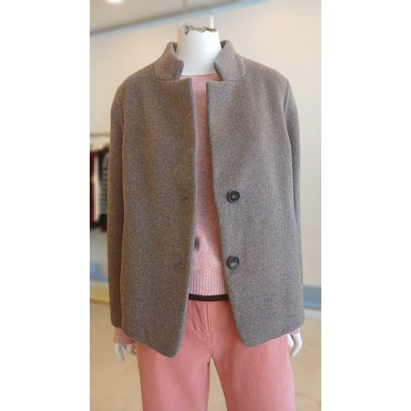 [여주점] [더 아이잗] 여성 스탠드 캐시미어  핸드메이드 재킷 (IPBA0JK028)