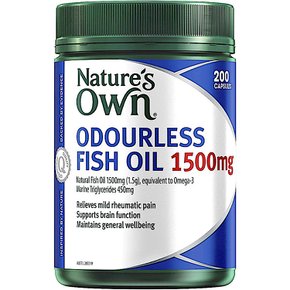 네이쳐스온 오더리스 피쉬 오일 1500mg Natures Own Fish Oil 200캡슐