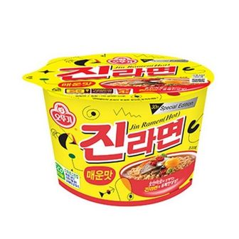 제이큐 컵라면 가공식품 오뚜기 진라면 매운맛 맛 110gx12입