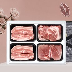 [1/8(수) 순차출고][냉장][우화돈]프리미엄 보성녹돈 한돈선물세트 특선 3호 2kg (삼겹살500g2팩/목살500g/앞다리살500g)