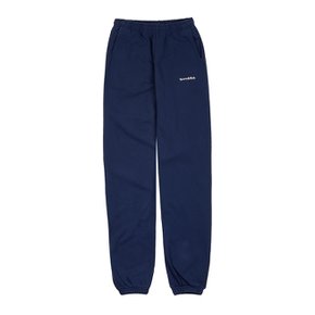 WELLNESS CLUB FLOCKED SWEATPANT NAVYCREAM 여성 웰니스 클럽 스웨트 팬츠