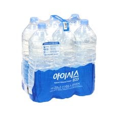 롯데 아이시스 ECO 무라벨 2L 6병 생수