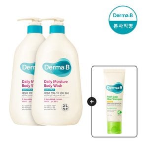 [1+1] 데일리 모이스처 바디워시 880ml[코튼머스크] [증정 : 프레쉬 스칼프 클리어 샴푸 50ml(플로럴그린)](7.1~7.7)