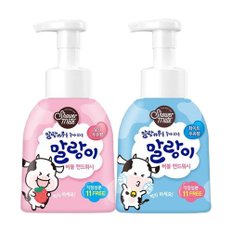 샤워메이트 말랑 버블핸드워시 본품  300ml 1개 (우유/딸기)