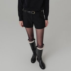 리나 울 쇼츠_블랙 / LINA WOOL SHORT_BLACK