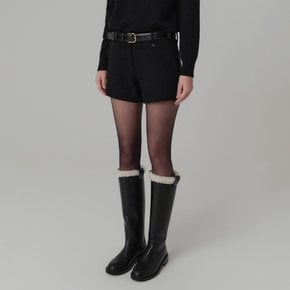 리나 울 쇼츠_블랙 / LINA WOOL SHORT_BLACK
